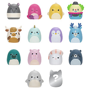 SQUISHMALLOWS SQUISH-A-LONGS Herojai, 14 vnt., 2,5 cm