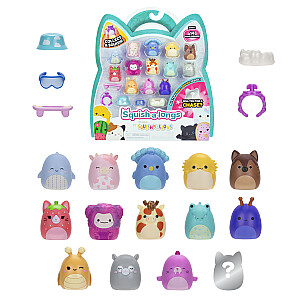 SQUISHMALLOWS SQUISH-A-LONGS Herojai, 14 vnt., 2,5 cm