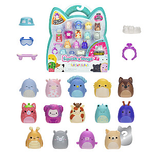 SQUISHMALLOWS SQUISH-A-LONGS Herojai, 14 vnt., 2,5 cm