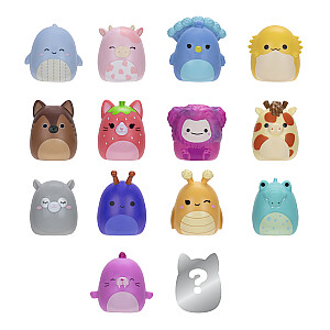 SQUISHMALLOWS SQUISH-A-LONGS Herojai, 14 vnt., 2,5 cm