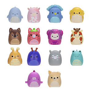 SQUISHMALLOWS SQUISH-A-LONGS Herojai, 14 vnt., 2,5 cm