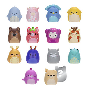 SQUISHMALLOWS SQUISH-A-LONGS Herojai, 14 vnt., 2,5 cm