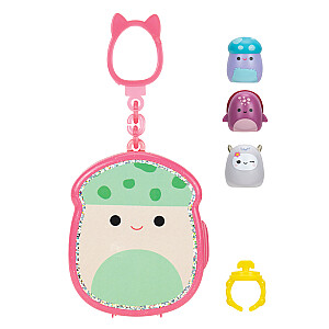 SQUISHMALLOWS CLIP-A-LONGS Herojai-siurprizai, 3 vnt., 2,5 cm