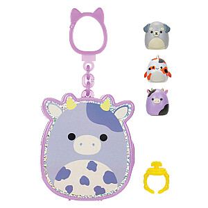 SQUISHMALLOWS CLIP-A-LONGS Herojai-siurprizai, 3 vnt., 2,5 cm