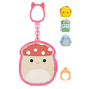 SQUISHMALLOWS CLIP-A-LONGS Herojai-siurprizai, 3 vnt., 2,5 cm