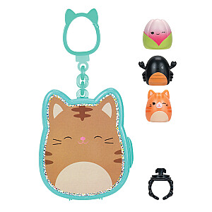 SQUISHMALLOWS CLIP-A-LONGS Herojai-siurprizai, 3 vnt., 2,5 cm