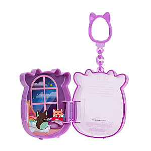 SQUISHMALLOWS CLIP-A-LONGS Herojai-siurprizai, 3 vnt., 2,5 cm