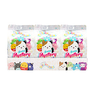 SQUISHMALLOWS Mystery Squad W21 paslaptingas pliušinis gyvūnėlis, 12 cm