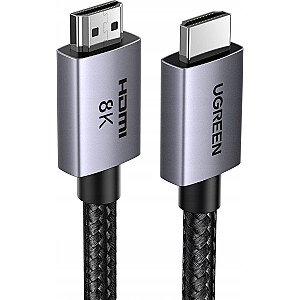 Ugreen Cable Ugreen HD171 35376 Кабель с разъемами HDMI 2.1 8K сертифицированный 5 м - серый