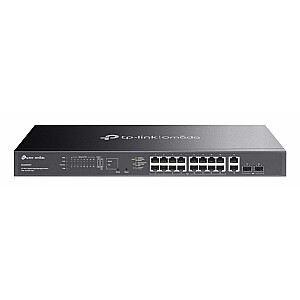 Сетевой коммутатор TP-Link Omada ES220GMP Управляемый L2 Gigabit Ethernet (10/100/1000) Питание через Ethernet (PoE) Черный