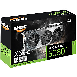 INNO3D GeForce RTX 5060Ti X3 spartinimo NVIDIA 8GB GDDR7