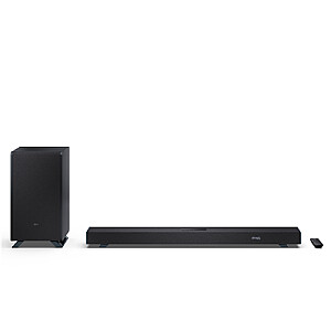 „Sharp“ | 3.1.2 „Dolby Atmos“ / „DTS:X“ garso juosta su belaidžiu žemųjų dažnių garsiakalbiu | HT-SBW53121(BK) | 550 W | „Bluetooth“ | Juoda | Belaidis ryšys