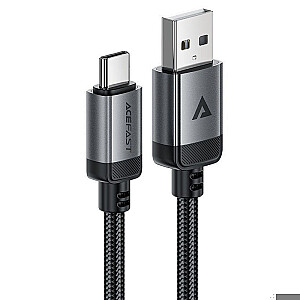 Кабель для зарядки и передачи данных Acefast C20-04 USB-A - USB-C из алюминиевого сплава, черный