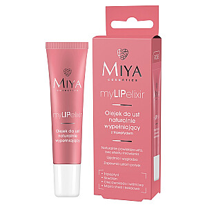 Масло для губ MIYA MyLIPelixir, естественно увеличивающее объем, роза, 10 г