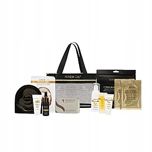 SUNEWMED SET Lekki krem z witaminą C 20ml + żel rozpuszczający naskórek 20ml + aktywna pianka oczyszczająca 40ml + odmładzający krem przeciwsłoneczny 20ml + aktywator pod krem i pod oczy 20ml + chusteczki do demakijażu 8szt + intensywne nocne płatki 