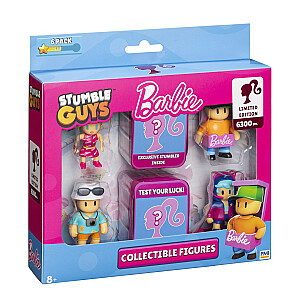 STUMBLE GUYSxBARBIE FIGŪRĖLIŲ 6 RINKINIŲ PRABANGIO DĖŽUTĖ A VERSIJA