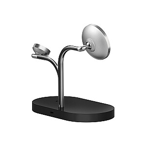 Samsung GP-PWU024WIABW зарядное устройство для мобильных устройств Гарнитура, смартфон, умные часы Черный, серебристый USB Беспроводная зарядка в помещении