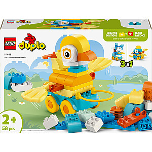 Duplo 3 viename Gyvūnai ant ratų (10448)