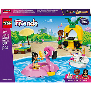LEGO Friends Vienaragio ir flamingo baseino vakarėlis (42658)