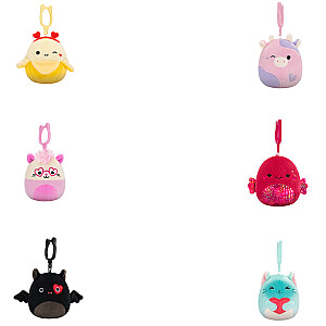 SQUISHMALLOWS Valentino dienos prisegamas pliušinis žaislas, 8 cm