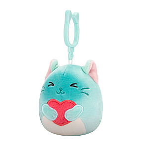 SQUISHMALLOWS Valentino dienos prisegamas pliušinis žaislas, 8 cm