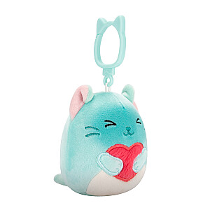SQUISHMALLOWS Valentino dienos prisegamas pliušinis žaislas, 8 cm