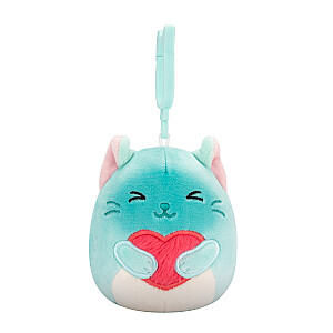 SQUISHMALLOWS Valentino dienos prisegamas pliušinis žaislas, 8 cm
