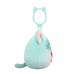 SQUISHMALLOWS Valentino dienos prisegamas pliušinis žaislas, 8 cm