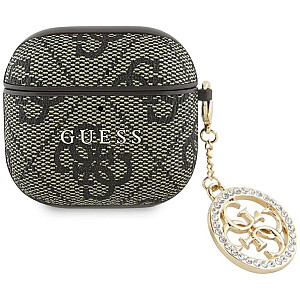 Guess - Etui Guess 4G Strass Charm do AirPods 4 Brown