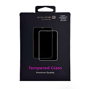 Evelatus Samsung Galaxy S22 Rubber Anti-Broken 3D Glass Full Cover Japan Glue Anti-Static Black