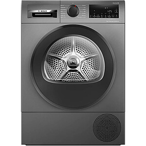 Bosch Dryer Machine with Heat Pump | WQG245DXSN | Energy efficiency class A+++ | Front loading | 9 kg | Condensation | LCD | Depth 61.3 cm | Grey