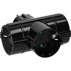 Šakotuvas Orno Orno OR-AE-13184(GS)/B 3x2P+Z Schuko juodas