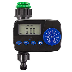 „GreenBlue“ elektroninis laistymo valdiklis, programatorius, maitinimo šaltiniai 2x1.5V AA, GB390
