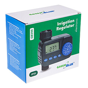 „GreenBlue“ elektroninis laistymo valdiklis, programatorius, maitinimo šaltiniai 2x1.5V AA, GB390