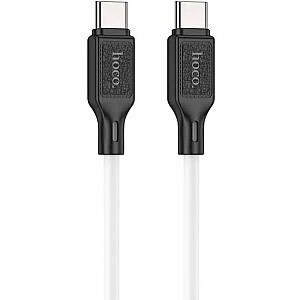 Hoco X90 Cool 60W силиконовый кабель для зарядки и передачи данных Type-C - Type-C Белый