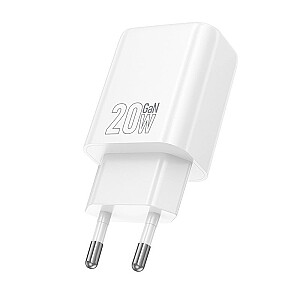 Зарядное устройство Hoco N60 Gentle с одним портом PD20W (ЕС), белое