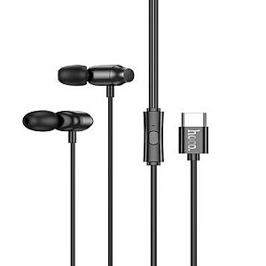 Hoco M122 Power metal universal digital earphones with microphone Type-C Black