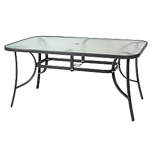 Садовый стол со стеклянной столешницей NEPTUN 150x90x70