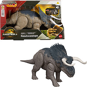 Mattel Jurassic World Atgimimo Nasutoceratops riaumojančio dinozauro figūrėlė (JGC81)