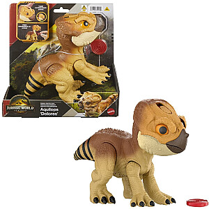 Mattel Jurassic World Aquilops interaktyvus dinozauro draugas „Trainable“ su „Food“ (JGD01)