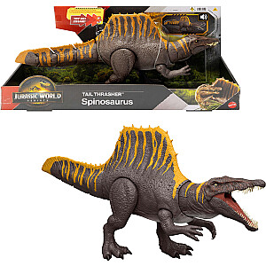 Mattel Jurassic World Rebirth Tail Thrasher™ спинозавр двойная атака динозавр фигурка игрушка (JGB56)