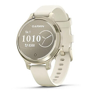 „Garmin Lily 2 Active“ 38 mm skaitmeninis 240 x 201 pikselių lietimui jautrus ekranas, smėlio spalvos GPS (palydovinis)