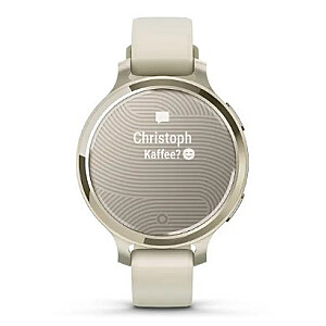 „Garmin Lily 2 Active“ 38 mm skaitmeninis 240 x 201 pikselių lietimui jautrus ekranas, smėlio spalvos GPS (palydovinis)