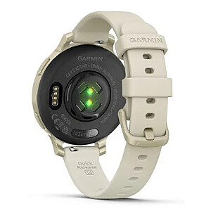 „Garmin Lily 2 Active“ 38 mm skaitmeninis 240 x 201 pikselių lietimui jautrus ekranas, smėlio spalvos GPS (palydovinis)