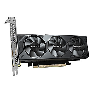 Видеокарта GIGABYTE GeForce RTX 5060 OC Low Profile 8G — 8 ГБ GDDR7, 128 бит, PCI-E 5.0, тактовая частота ядра 2512 МГц, 3 порта DisplayPort, 1 порт HDMI, GV-N5060OC-8GL