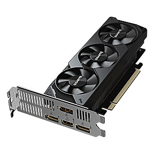 Видеокарта GIGABYTE GeForce RTX 5060 OC Low Profile 8G — 8 ГБ GDDR7, 128 бит, PCI-E 5.0, тактовая частота ядра 2512 МГц, 3 порта DisplayPort, 1 порт HDMI, GV-N5060OC-8GL