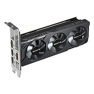 Видеокарта GIGABYTE GeForce RTX 5060 OC Low Profile 8G — 8 ГБ GDDR7, 128 бит, PCI-E 5.0, тактовая частота ядра 2512 МГц, 3 порта DisplayPort, 1 порт HDMI, GV-N5060OC-8GL