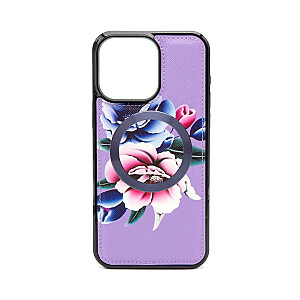 Кошелек и тонкий чехол Evelatus Apple iPhone 15 Pro Max, фиолетовый