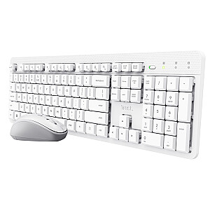 Klawiatura + mysz Trust ODY II Wireless White US