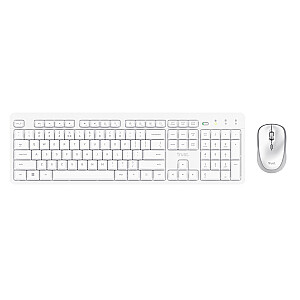 Klawiatura + mysz Trust ODY II Wireless White US